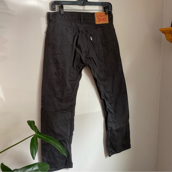 Levi's 505 Slim Jeans in Charcoal Size W30 L30 - Picture 2 of 5